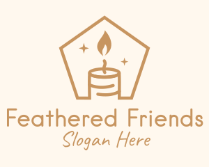 Flame Decor Candle logo design