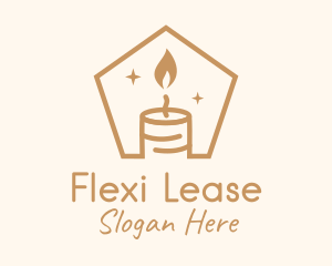 Flame Decor Candle logo design