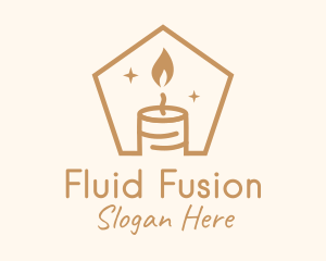 Flame Decor Candle logo design