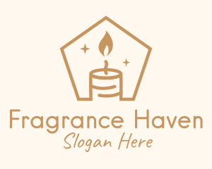 Flame Decor Candle logo design