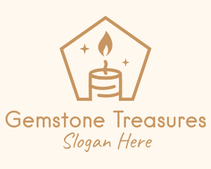 Flame Decor Candle logo design