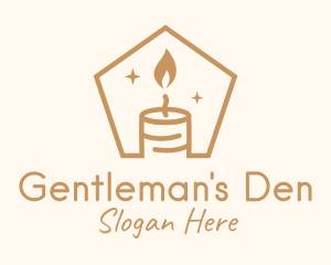 Flame Decor Candle logo design