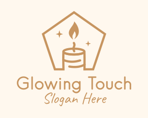 Flame Decor Candle logo design