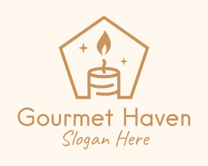 Flame Decor Candle logo design