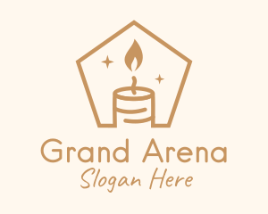 Flame Decor Candle logo design