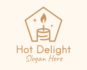 Flame Decor Candle logo design