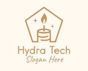 Flame Decor Candle logo design