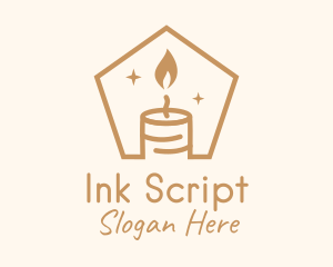 Flame Decor Candle logo design