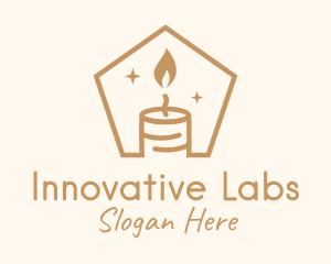 Flame Decor Candle logo design