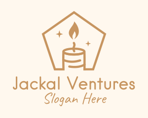 Flame Decor Candle logo design