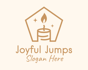 Flame Decor Candle logo design