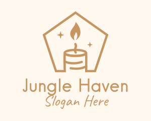 Flame Decor Candle logo design