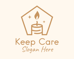 Flame Decor Candle logo design