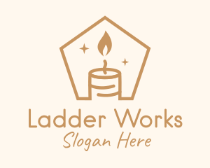 Flame Decor Candle logo design