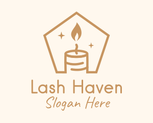 Flame Decor Candle logo design