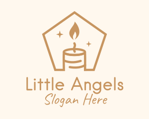 Flame Decor Candle logo design