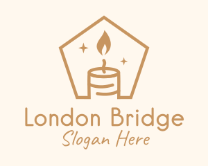 Flame Decor Candle logo design