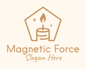 Flame Decor Candle logo design