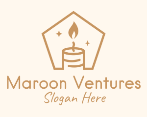 Flame Decor Candle logo design