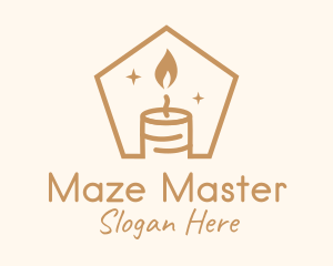 Flame Decor Candle logo design