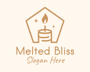 Flame Decor Candle logo design