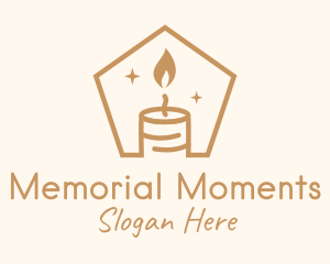 Commemoration - Flame Decor Candle logo design