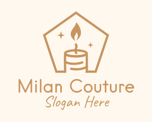 Flame Decor Candle logo design