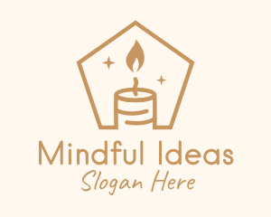 Flame Decor Candle logo design