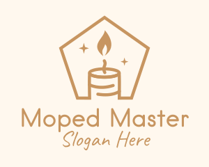 Flame Decor Candle logo design