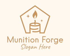 Flame Decor Candle logo design