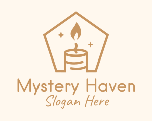 Flame Decor Candle logo design