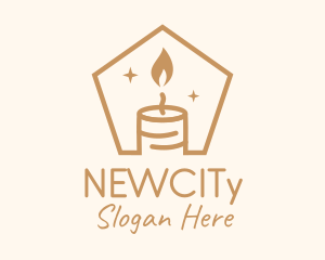 Flame Decor Candle logo design