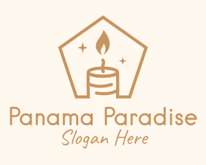 Flame Decor Candle logo design