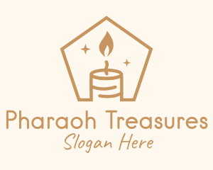 Flame Decor Candle logo design