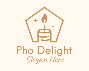 Flame Decor Candle logo design