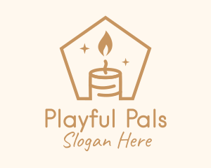 Flame Decor Candle logo design