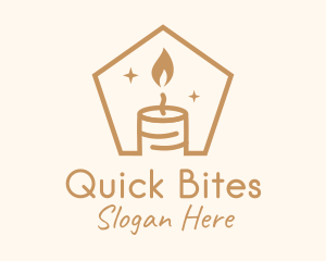 Flame Decor Candle logo design