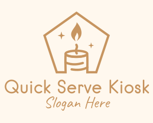 Flame Decor Candle logo design