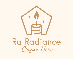 Flame Decor Candle logo design