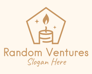 Flame Decor Candle logo design