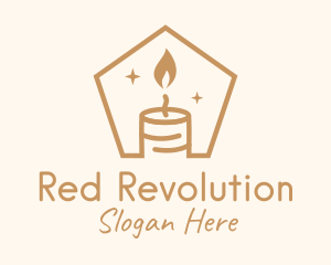 Flame Decor Candle logo design