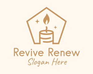 Flame Decor Candle logo design