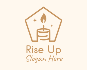 Flame Decor Candle logo design