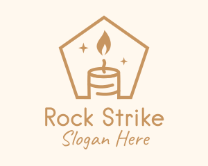 Flame Decor Candle logo design