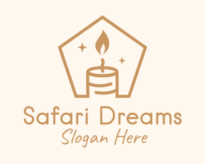 Flame Decor Candle logo design