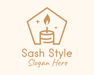 Flame Decor Candle logo design