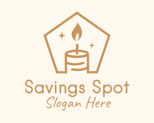 Flame Decor Candle logo design