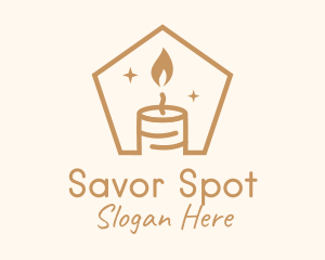 Flame Decor Candle logo design