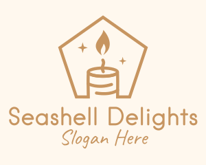 Flame Decor Candle logo design