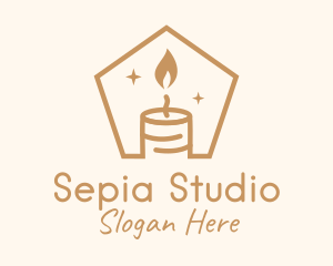 Flame Decor Candle logo design